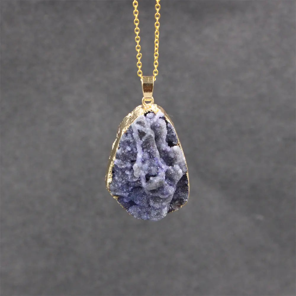 Natural Raw Crystal Pendant for Healing Energy - Gems Ritual