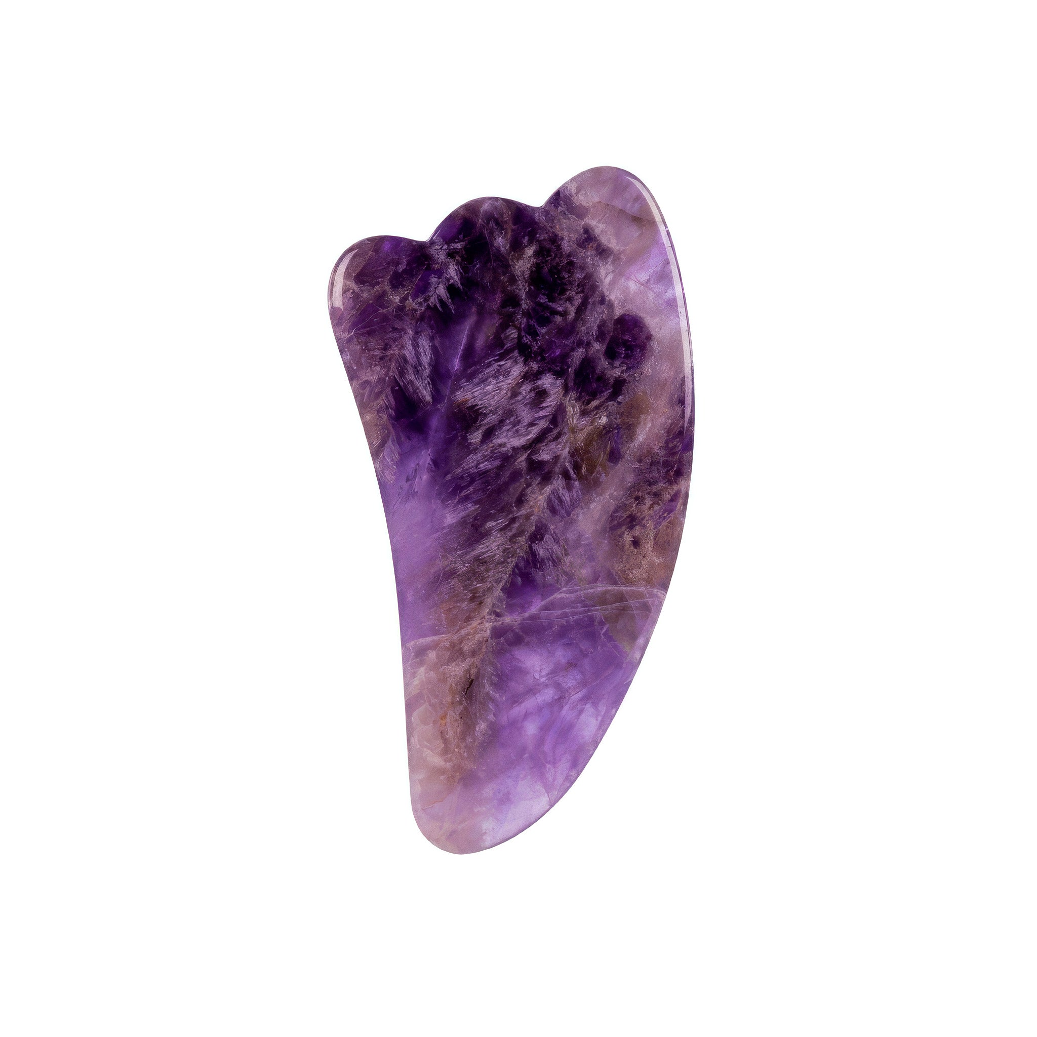 Premium Amethyst Face Roller & Scraping Tool Kit Gems Ritual