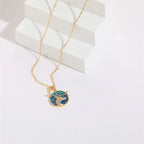 Celestial Zircon Necklace – Sun, Moon & Star Jewelry Gems Ritual