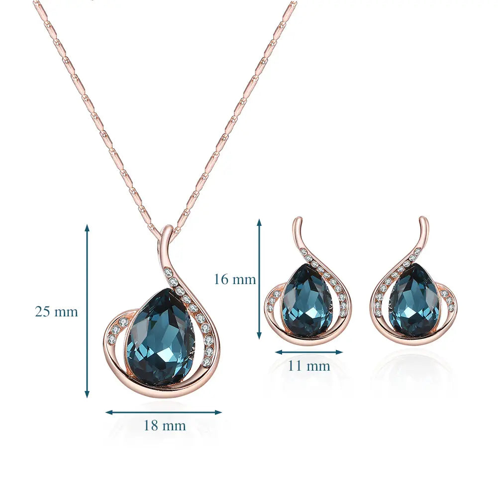 Timeless Diamond Jewelry Set – Necklace & Earrings for Every Occasion Gems Ritual