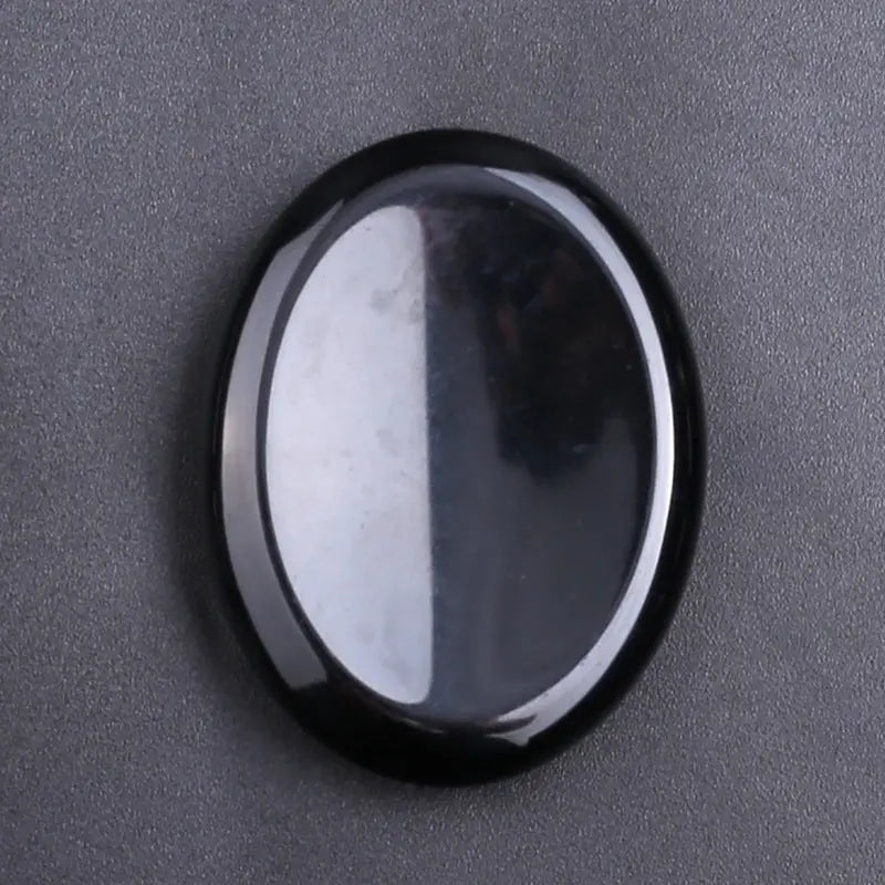 Natural Crystal Thumb Stone – Oval Worry Stone for Stress Relief & Meditation - Gems Ritual