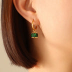 Green Zircon Necklace and Earrings - Gems Ritual