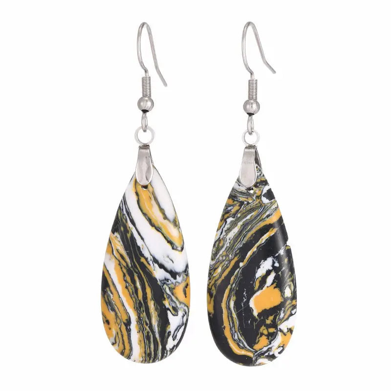 Elegant Teardrop Earrings with Imperial Stone – Versatile Jewelry for Women - Gems Ritual