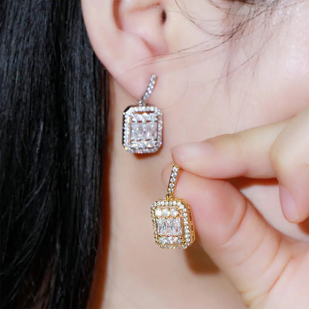 Geometric zircon jewelry set - Gems Ritual