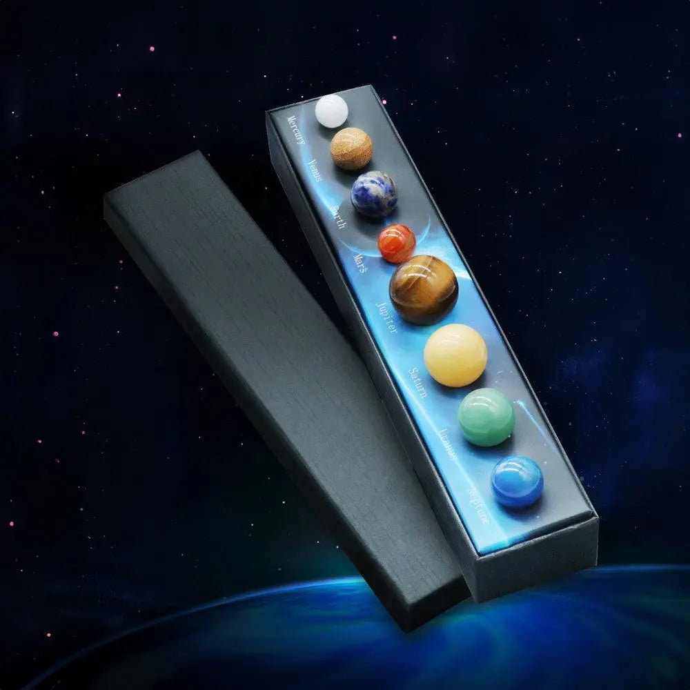 Natural Planet Stone Collection – Solar System Decor for Learning & Gifting - Gems Ritual