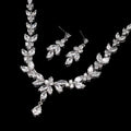 Timeless Zircon Bridal Set – Necklace and Earrings - Gems Ritual