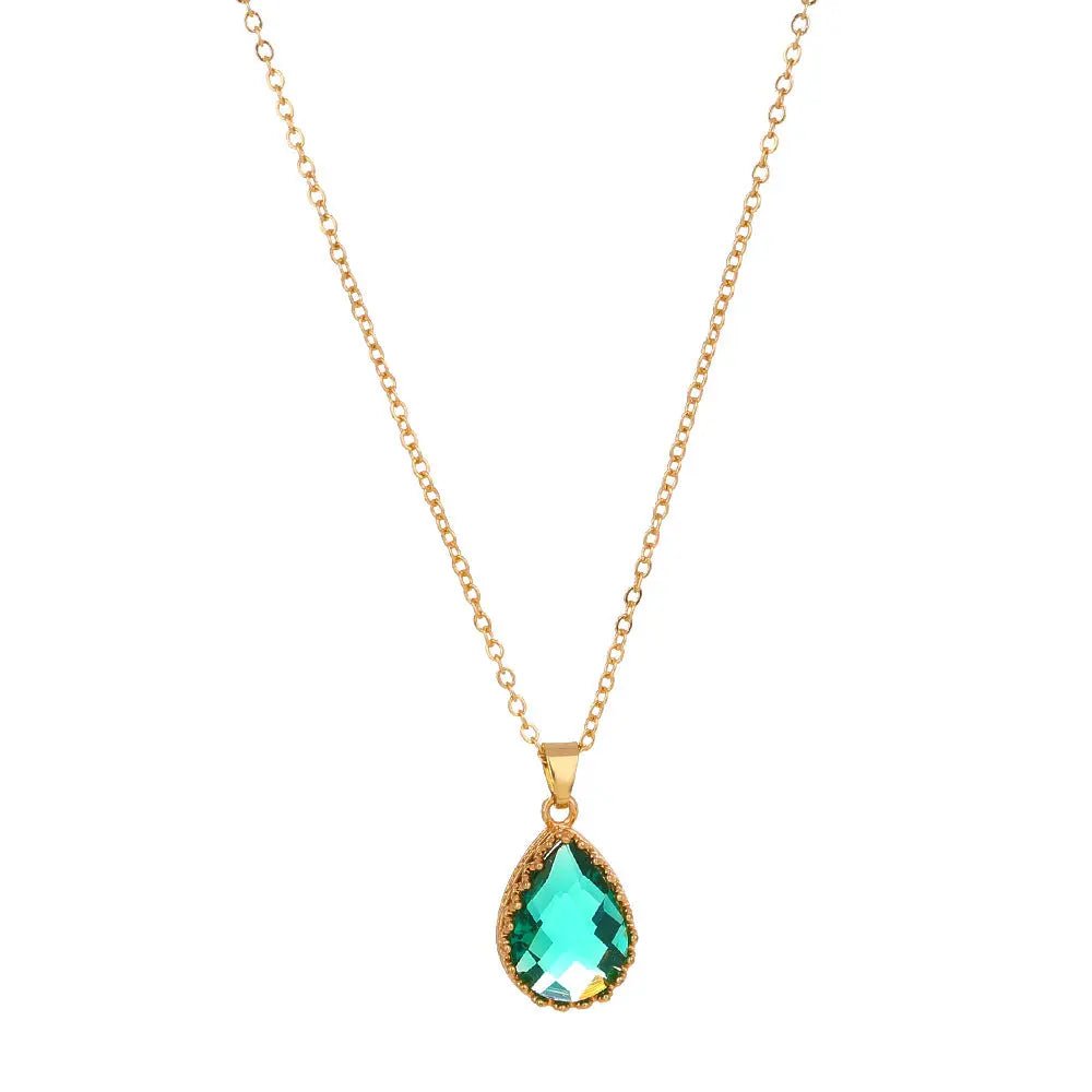 Vintage Zircon Necklace - Tree of Life Design - Gems Ritual