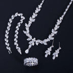 Timeless Zircon Bridal Set – Necklace and Earrings - Gems Ritual