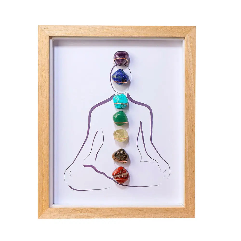 Healing Crystal Figurine – Seven Chakra Balance Decor - Gems Ritual