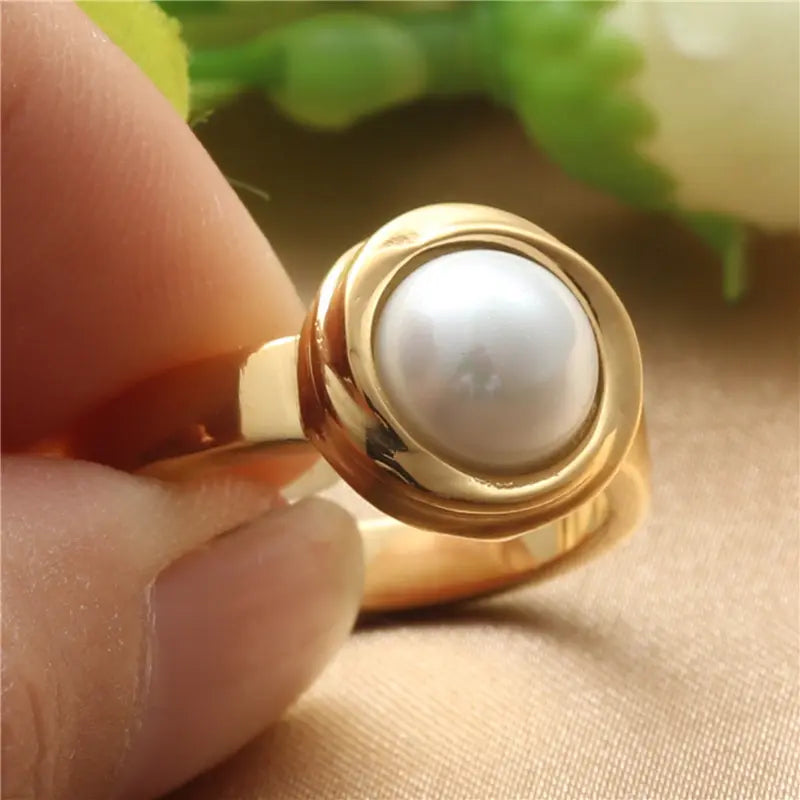 Pearl Ring Crafted for Elegance - A Must-Have Accessory for Women - Gems Ritual