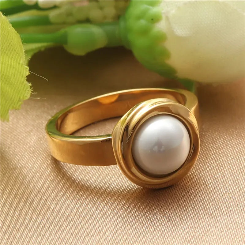 Pearl Ring Crafted for Elegance - A Must-Have Accessory for Women - Gems Ritual