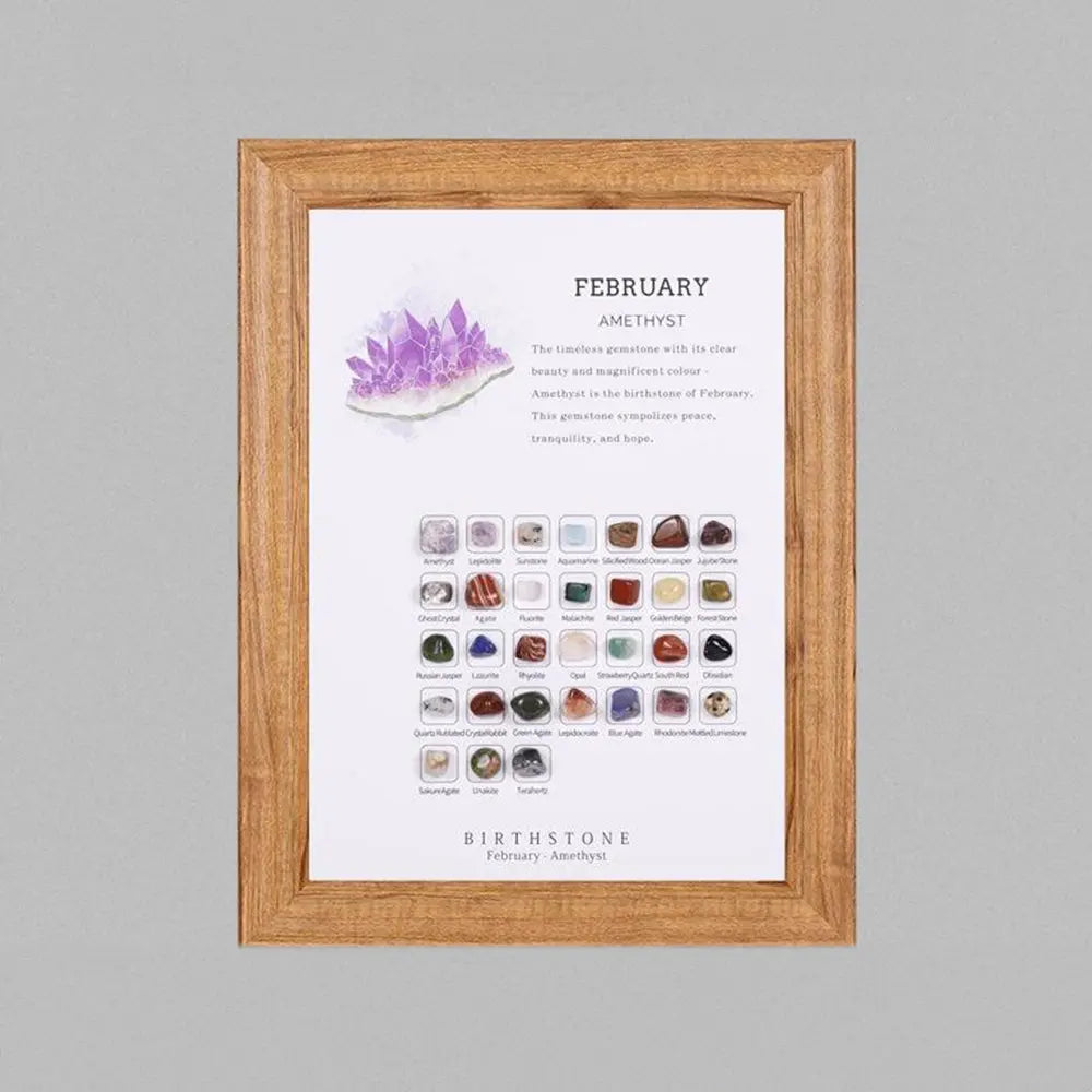 Birthstone Stones Crystal Decor for Zodiac & Astrology Lovers - Gems Ritual