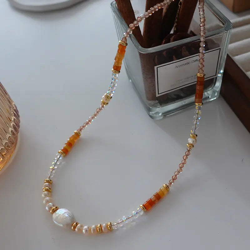 Bohemian Gemstone & Pearl Necklace – A Unique Blend of Color, Energy, and Style Gems Ritual