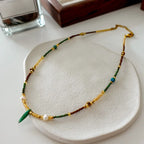 Bohemian Gemstone & Pearl Necklace – A Unique Blend of Color, Energy, and Style Gems Ritual