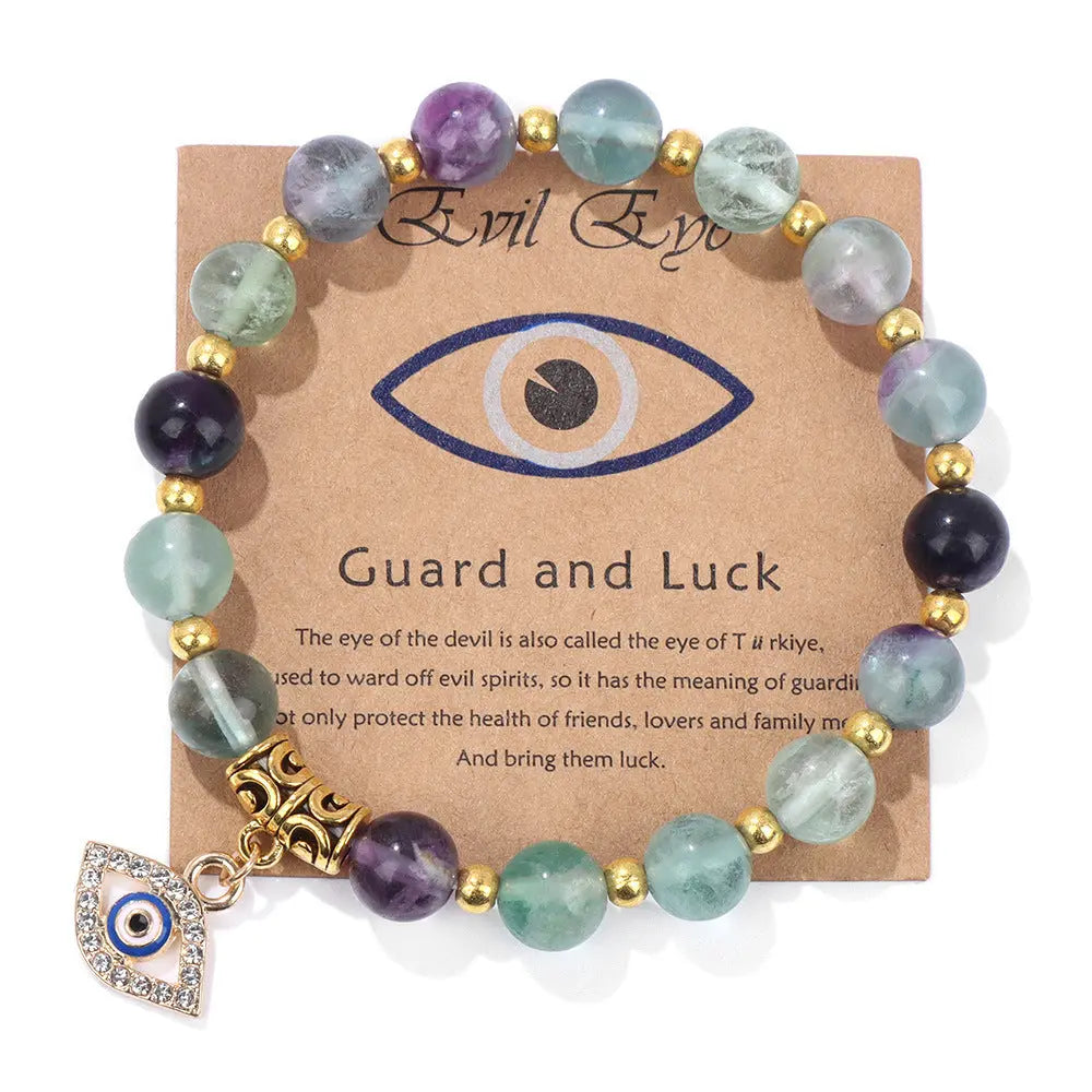 Unisex Bead Bracelet with Agate Gems Ritual