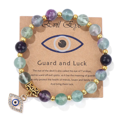 Unisex Bead Bracelet with Agate Gems Ritual