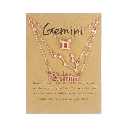 Modern Design Ethnic Letter Necklaces Collection Gems Ritual