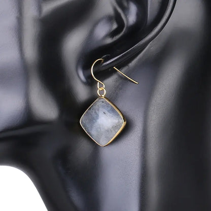 Earrings - Natural Stone Eardrops