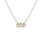 Celestial Diamond Zodiac Necklace – Astrology Sign Jewelry Gift - Gems Ritual