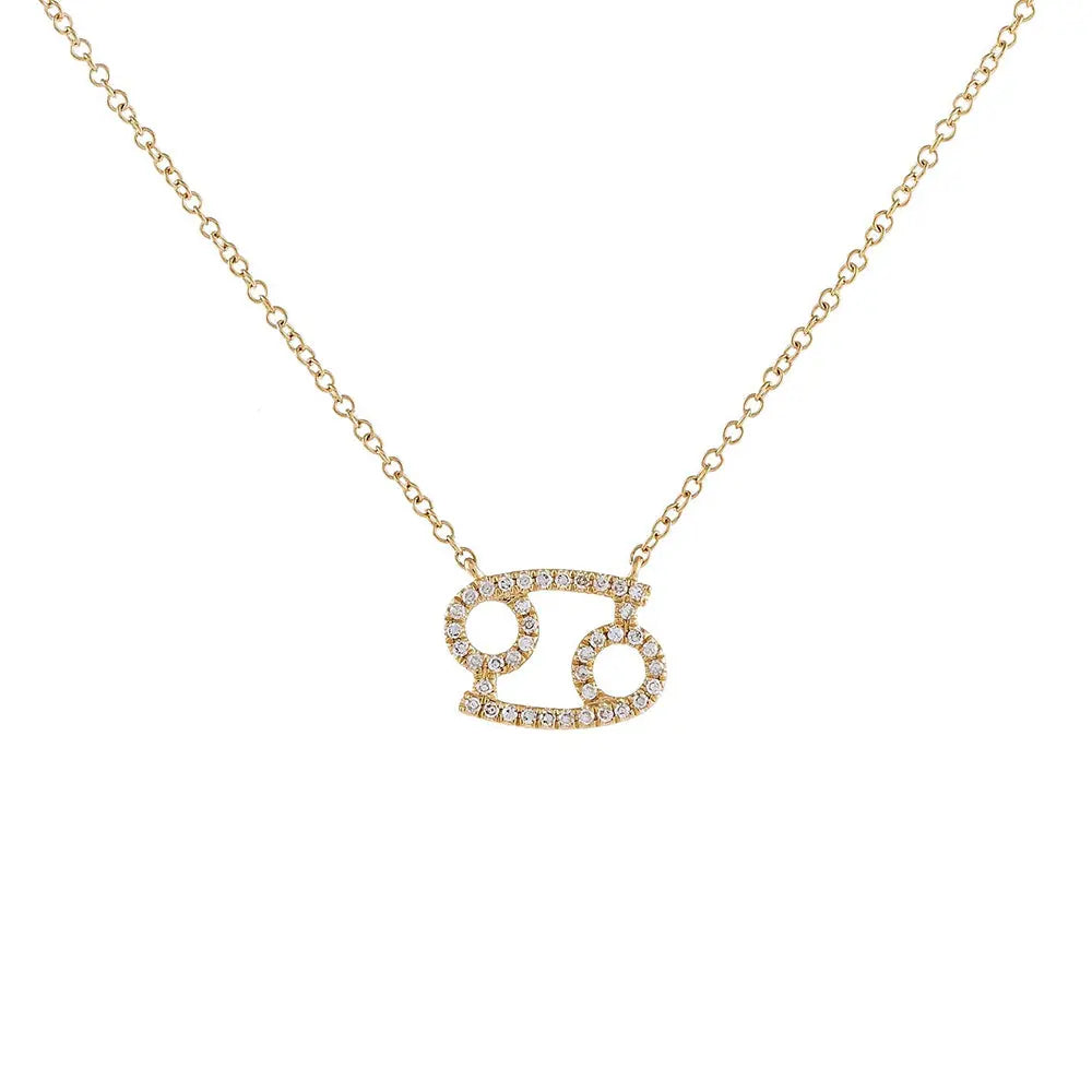 Celestial Diamond Zodiac Necklace – Astrology Sign Jewelry Gift - Gems Ritual