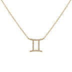 Celestial Diamond Zodiac Necklace – Astrology Sign Jewelry Gift - Gems Ritual