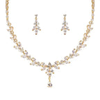 Timeless Zircon Bridal Set – Necklace and Earrings - Gems Ritual