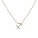 Celestial Diamond Zodiac Necklace – Astrology Sign Jewelry Gift - Gems Ritual