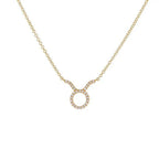 Celestial Diamond Zodiac Necklace – Astrology Sign Jewelry Gift - Gems Ritual