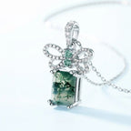 Eco - Friendly Green Moss Natural Stone Jewelry - Gems Ritual