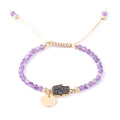 Amethyst Energy Crystal Bracelet - Healing Jewelry for Balance - Gems Ritual