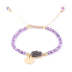 Amethyst Energy Crystal Bracelet - Healing Jewelry for Balance - Gems Ritual