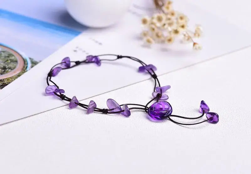 A Chic Crystal Anklet Infused with Healing Energy Gems Ritual