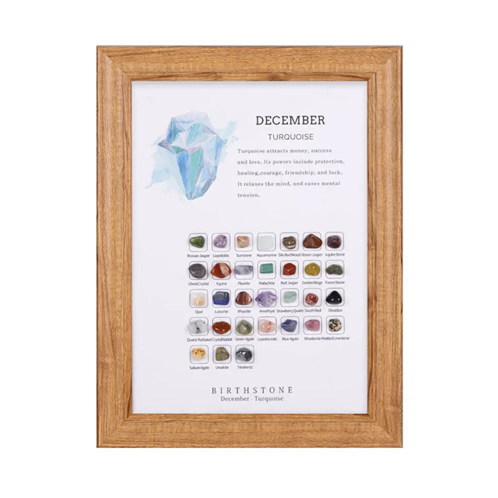 Birthstone Stones Crystal Decor for Zodiac & Astrology Lovers - Gems Ritual