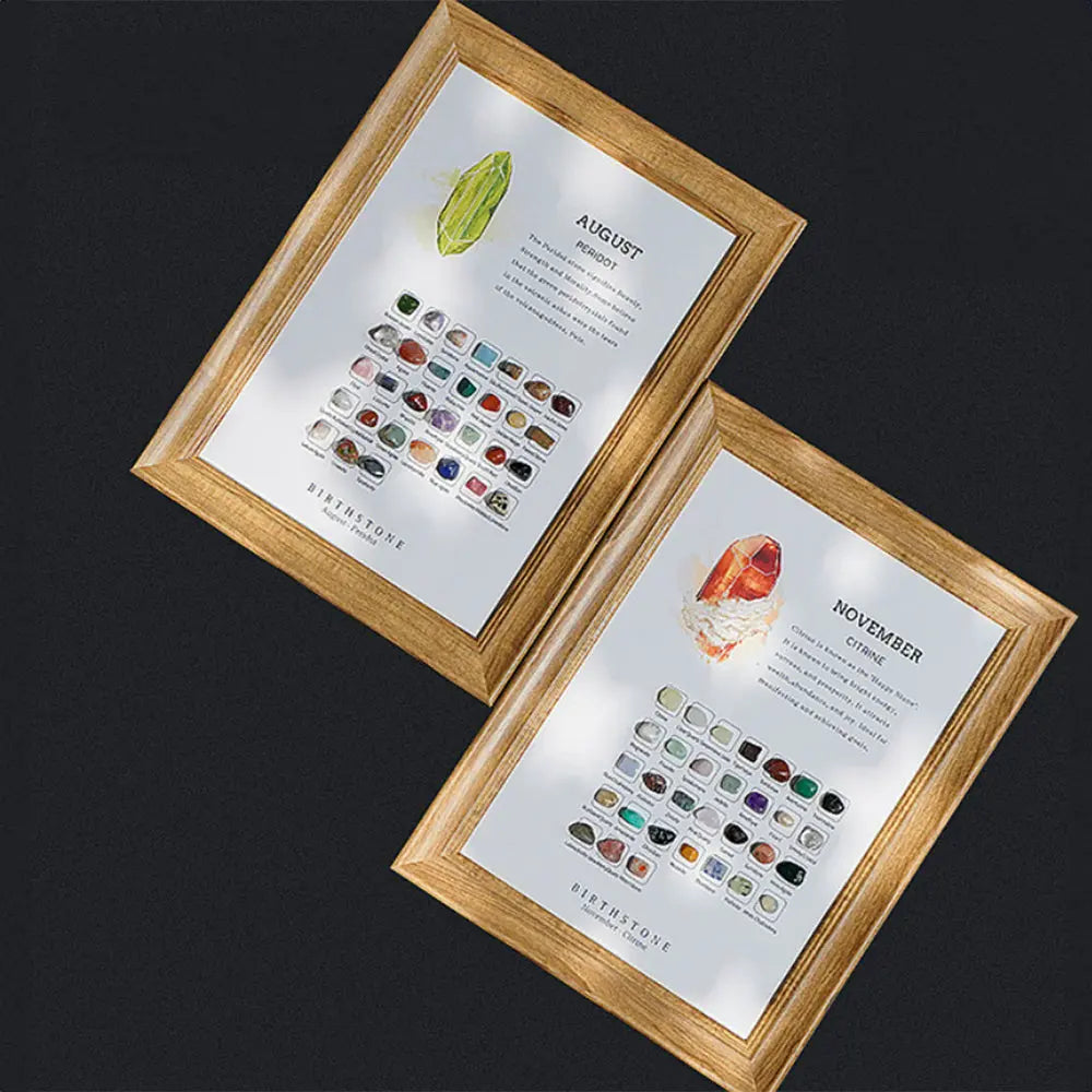 Birthstone Stones Crystal Decor for Zodiac & Astrology Lovers - Gems Ritual