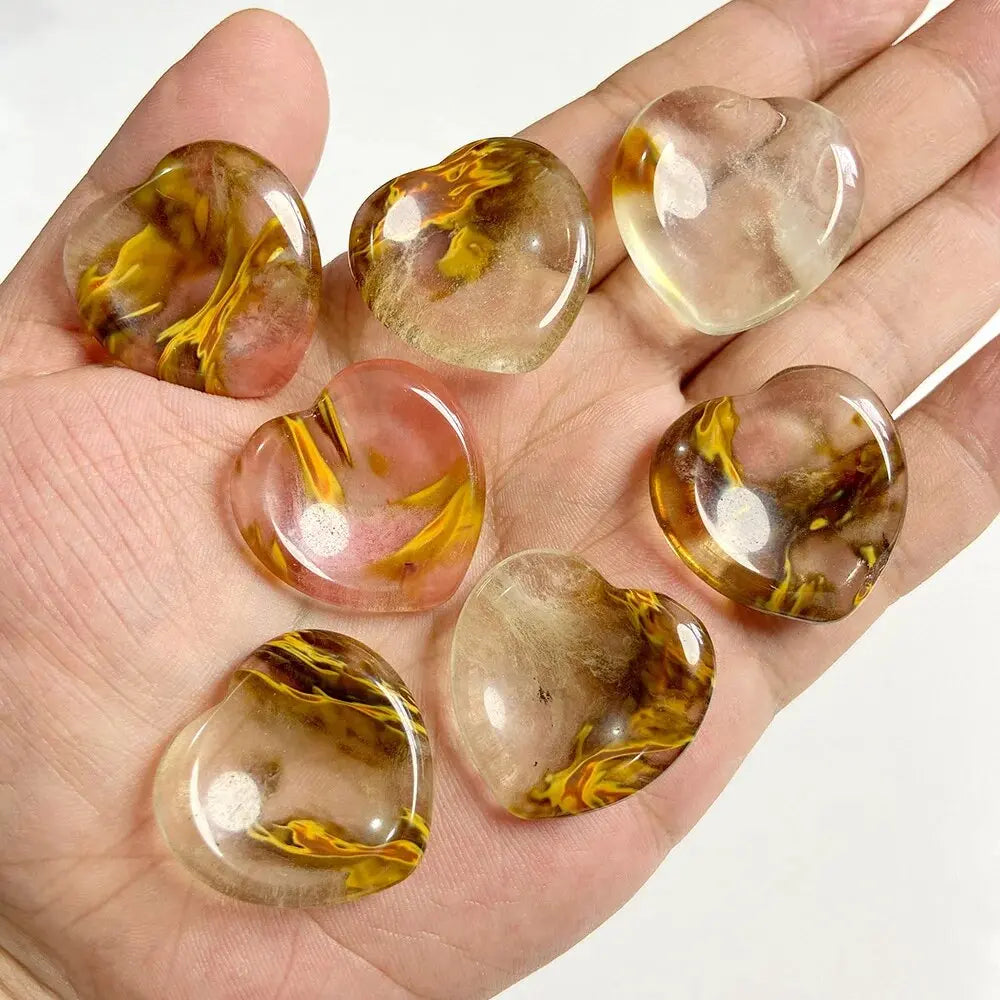 Heart Hand Stone Massage Set – Relaxation in Your Palm - Gems Ritual