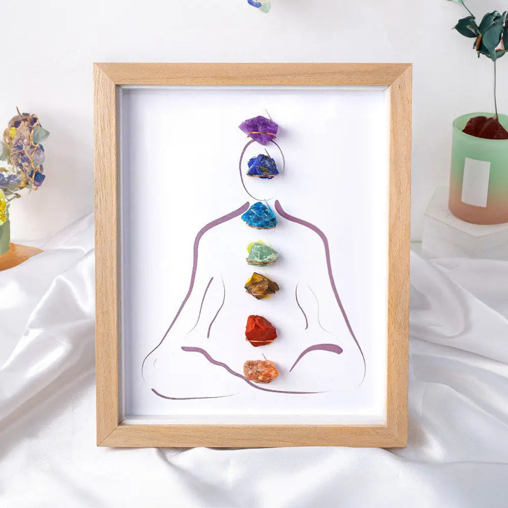 Healing Crystal Figurine – Seven Chakra Balance Decor - Gems Ritual