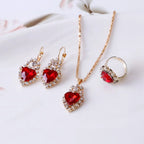 Royal Elegance – Water Drop Crystal Bridal Jewelry Set - Gems Ritual