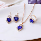 Royal Elegance – Water Drop Crystal Bridal Jewelry Set - Gems Ritual
