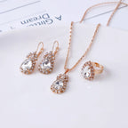 Royal Elegance – Water Drop Crystal Bridal Jewelry Set - Gems Ritual