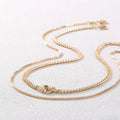 Butterfly Zircon Multilayer Necklace with Natural Gemstones Gems Ritual