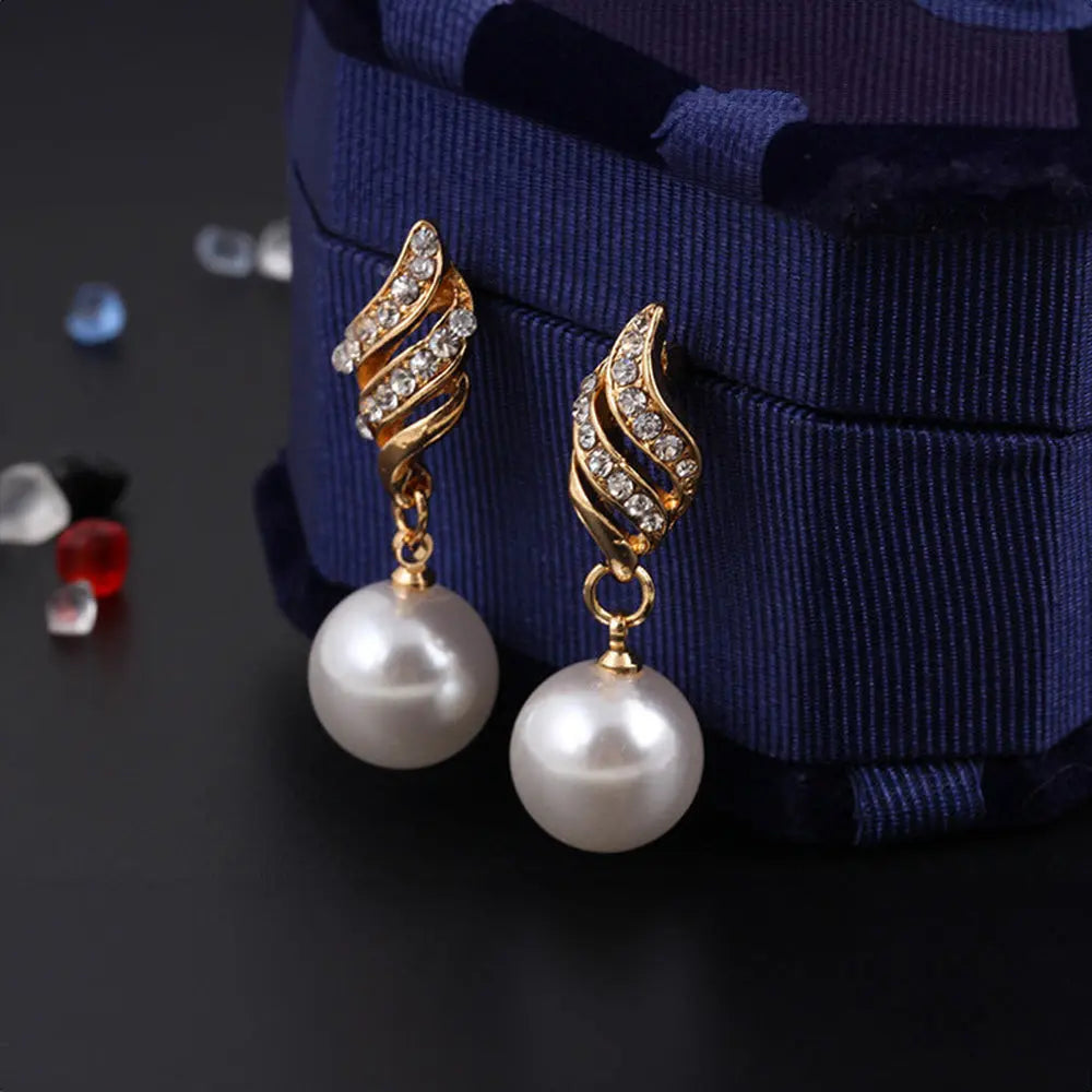 Elegant Pearl Jewelry Set Gems Ritual