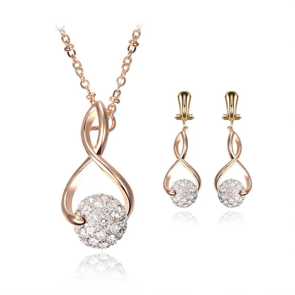 Elite Women's Vintage Necklace and Earring's Set - Gems Ritual