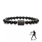 Astrology Birthstone Bracelet – Black Agate Protection Beads Gems Ritual