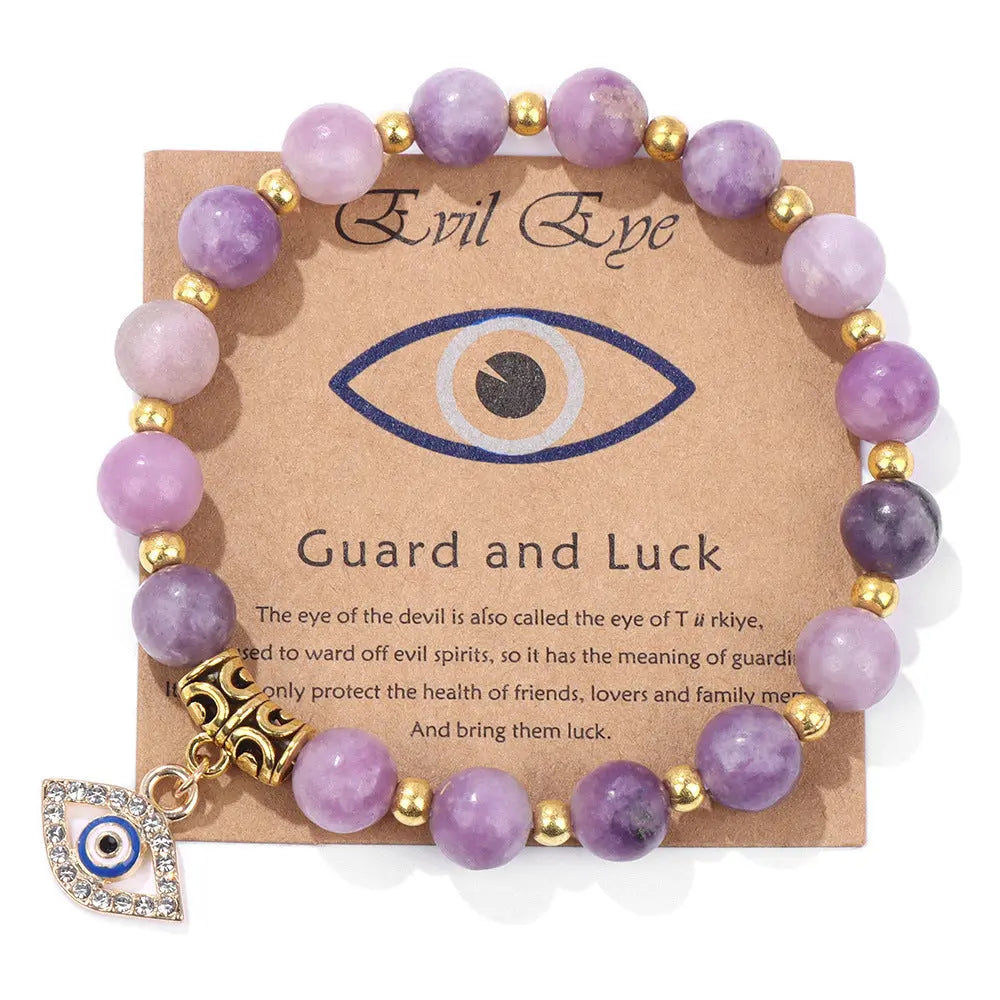 Unisex Bead Bracelet with Agate Gems Ritual