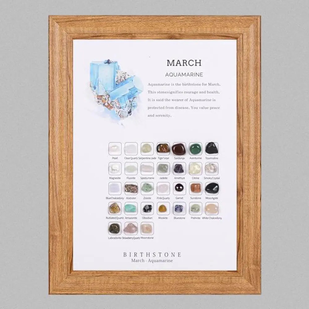 Birthstone Stones Crystal Decor for Zodiac & Astrology Lovers - Gems Ritual