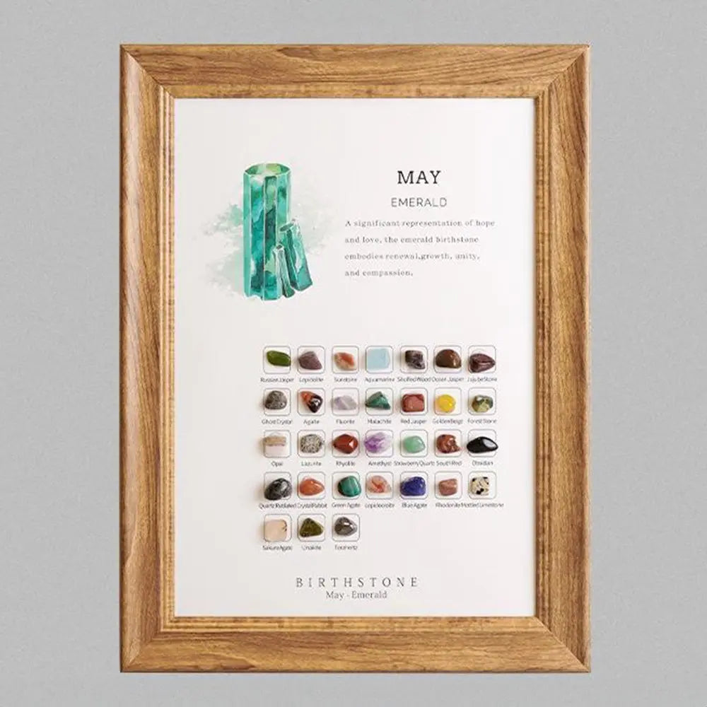Birthstone Stones Crystal Decor for Zodiac & Astrology Lovers - Gems Ritual