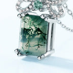 Eco - Friendly Green Moss Natural Stone Jewelry - Gems Ritual