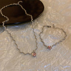 Morganite Jewelry Set – Delicate Waves of Style - Gems Ritual