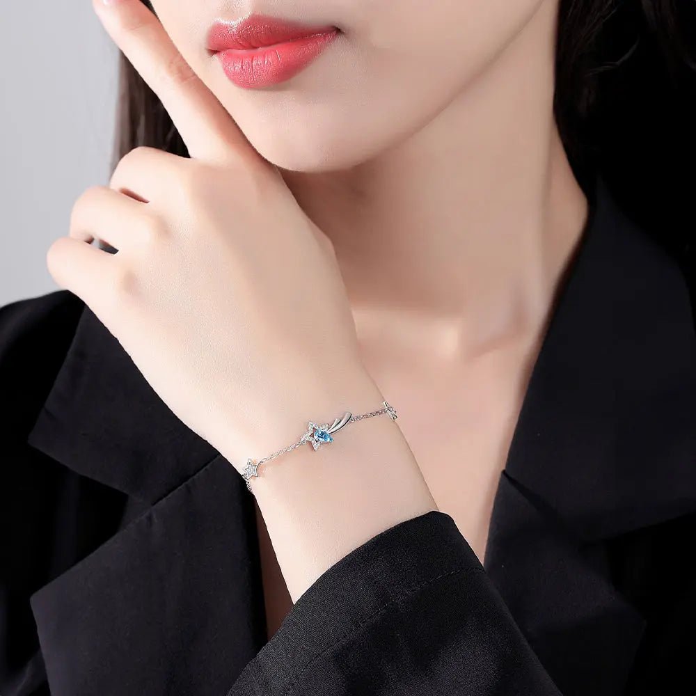 Crystal Zircon Set – Necklace, Earrings and Bracelet with Natural Stones - Gems Ritual
