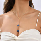 Minimalistic Necklace with Natural Stones - Gems Ritual